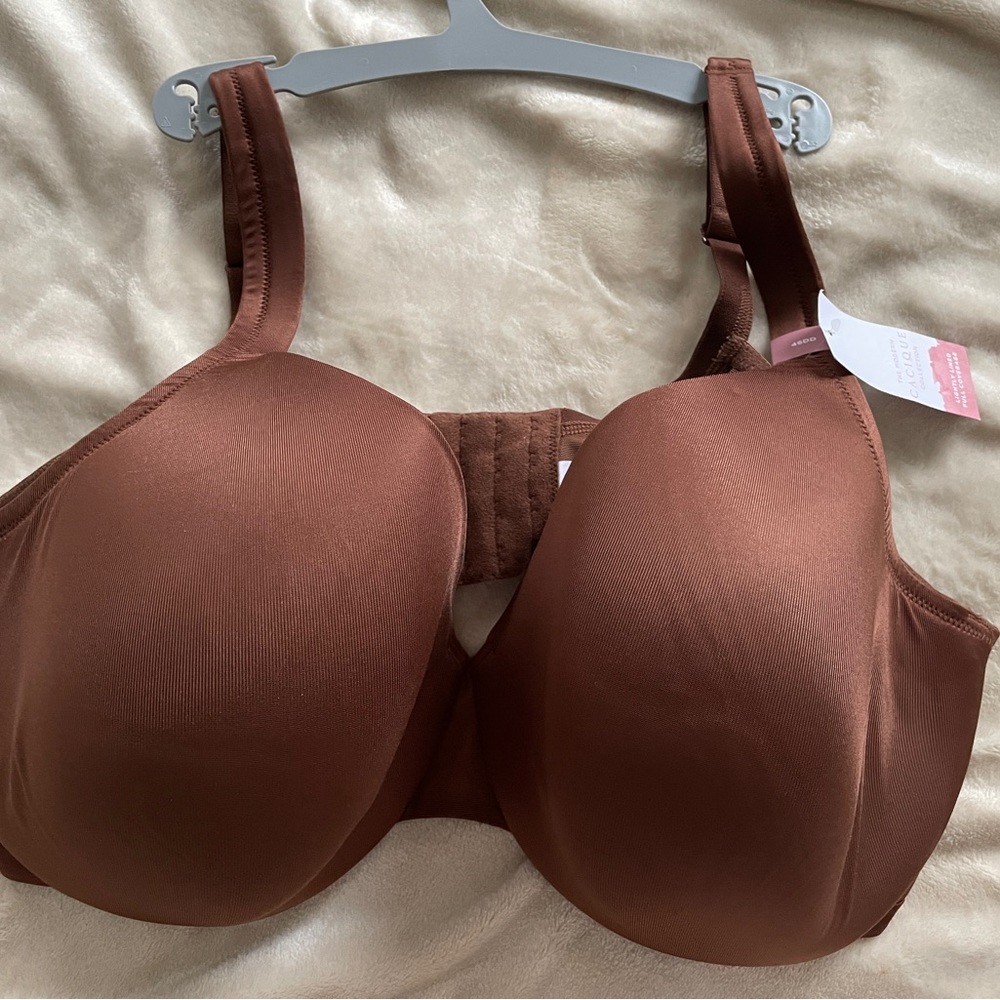 Dark brown full coverage bra. Cacique. BNWT